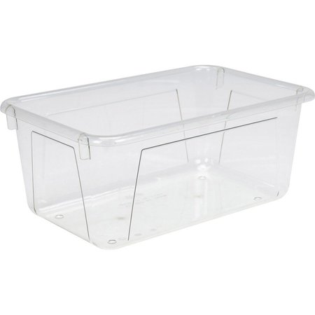 STOREX Storage Bin, 7.8 in W, 5.2 in H, 12.1 in L, Clear, 5 PK STX62464U05C